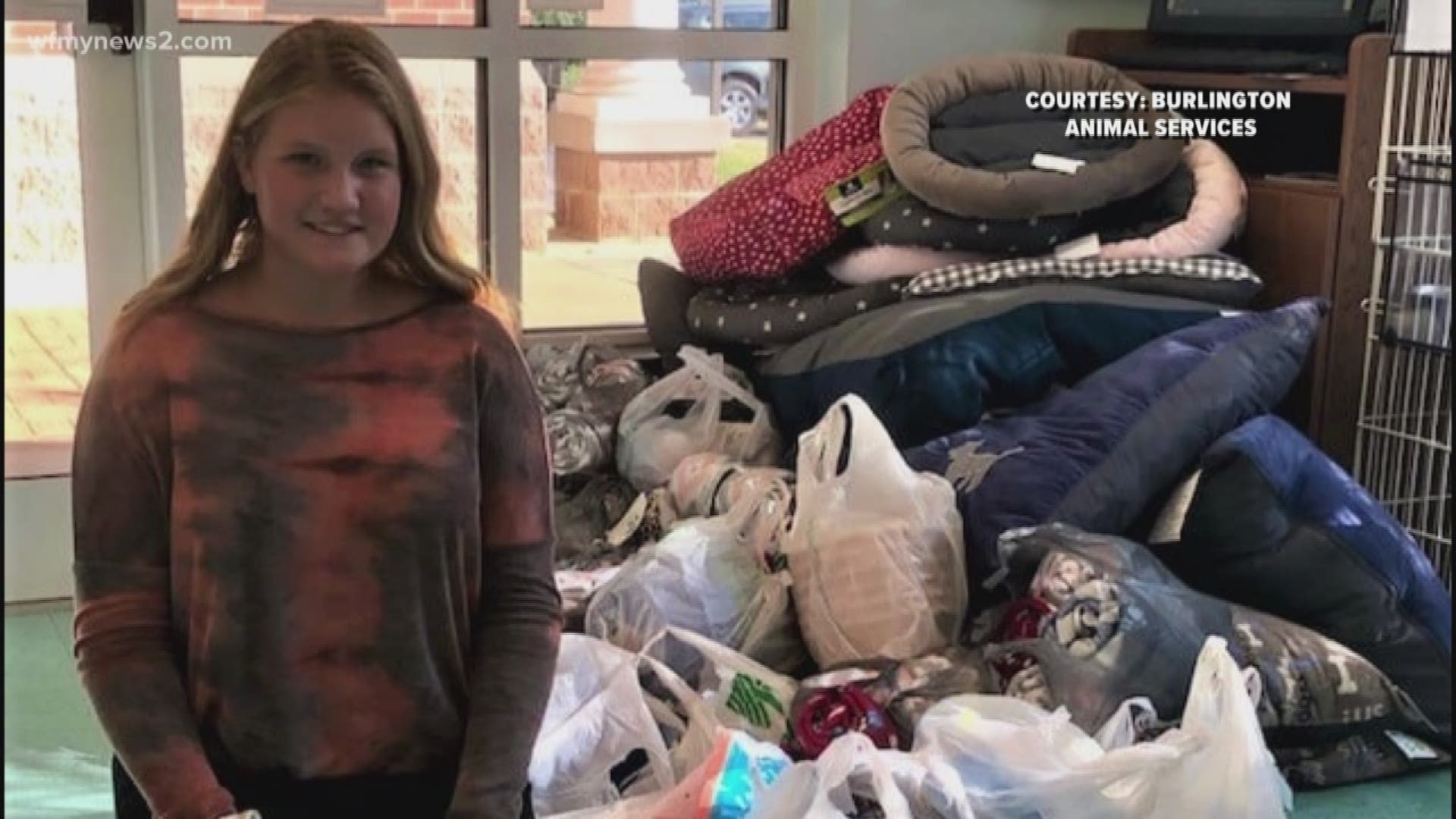 She just celebrated her 16th birthday, but she doesn't get gifts. She donates to Burlington animal services.