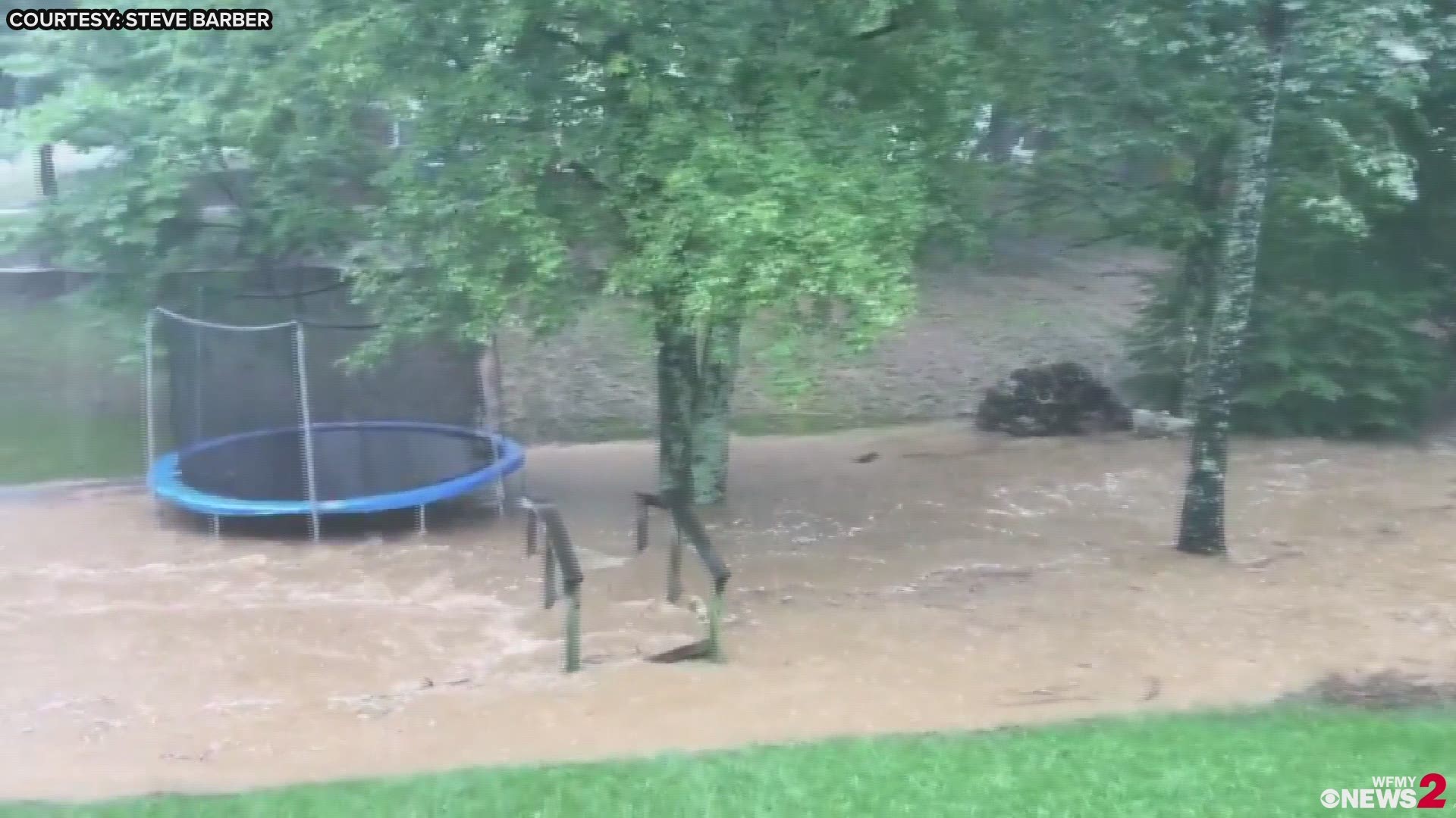 Flooding Off Linville Springs Road In Kernersville