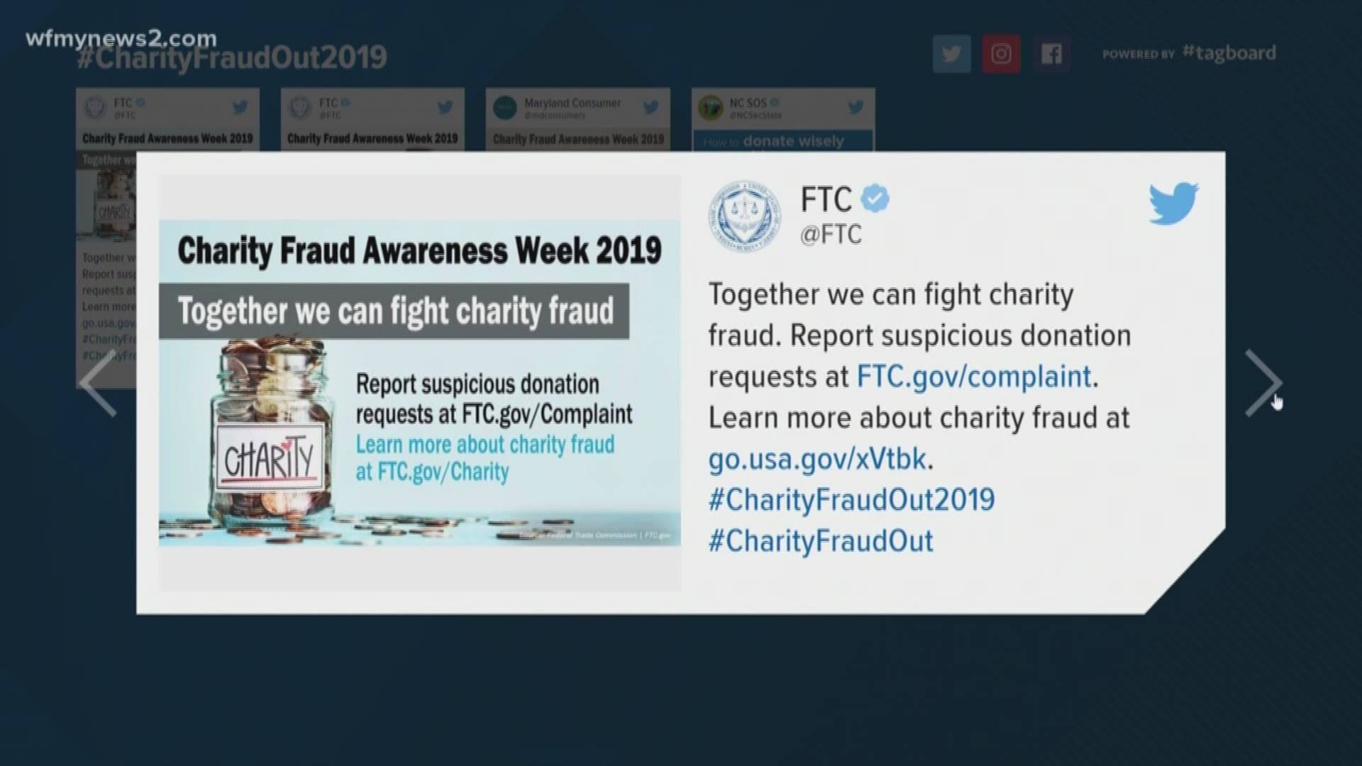 State and federal leaders want to remind people to think before they give during Charity Fraud Awareness Week.