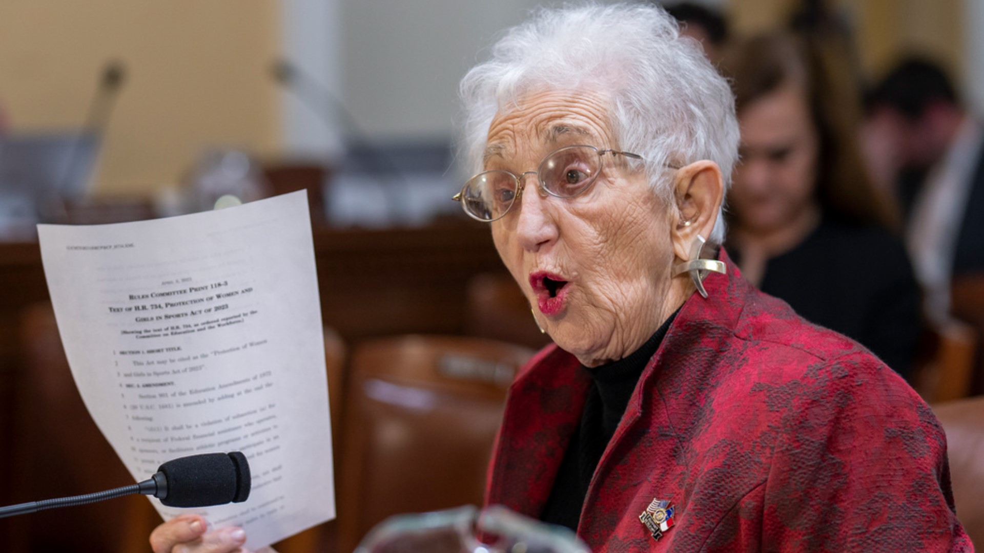According to Foxx's office, the 81-year-old congresswoman slipped while walking down the staircase outside the U.S. House chamber.