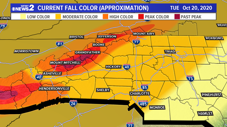 Peak Color in NC: Fall Color Report October 20 | wfmynews2.com