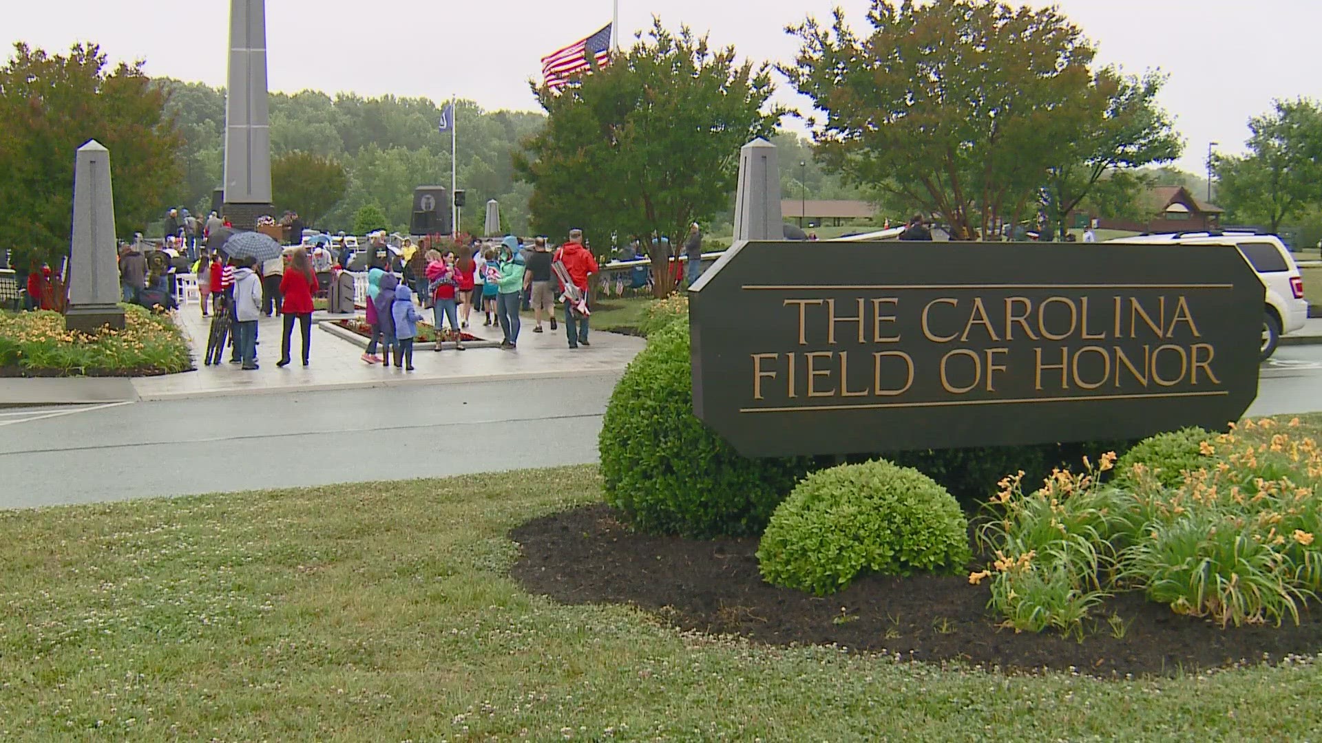 Hundreds of people gathered at the Carolina Field of Honor at Triad Park to remember the veterans who made the ultimate sacrifice.