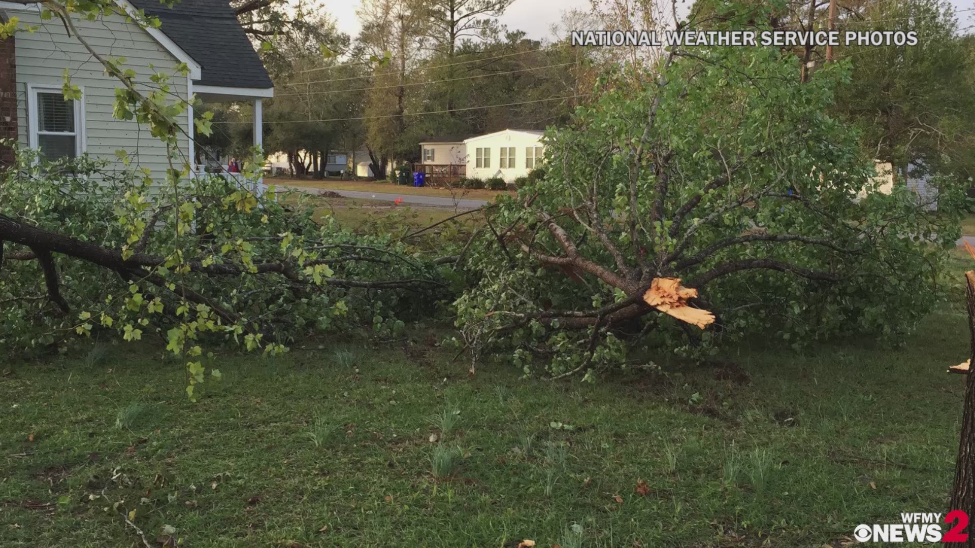 Homes Damaged After Tornadoes Hit Carteret County, NC
