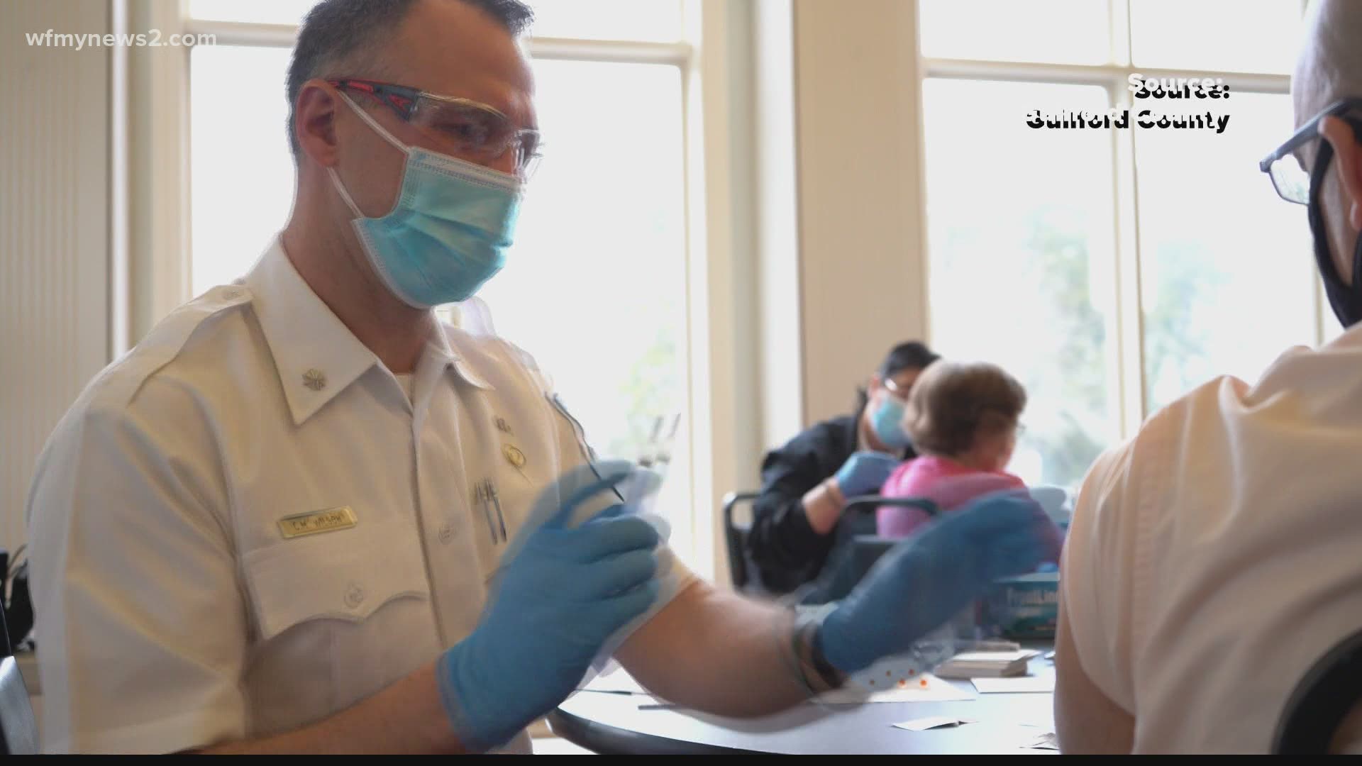 A Guilford County couple says they’ve tried calling multiple counties for a vaccine appointment. Guilford County only schedules appointments on a weekly basis.