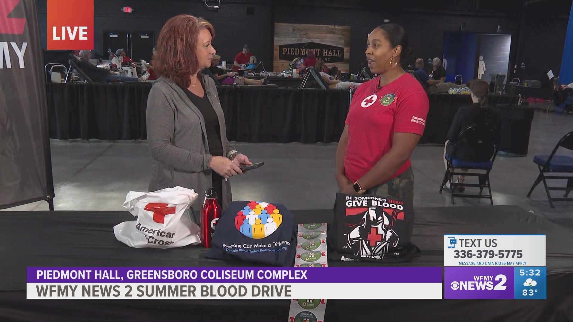 WFMY News 2 hosted ‘Camp Do Good,’ a blood drive for the Red Cross on Thursday.