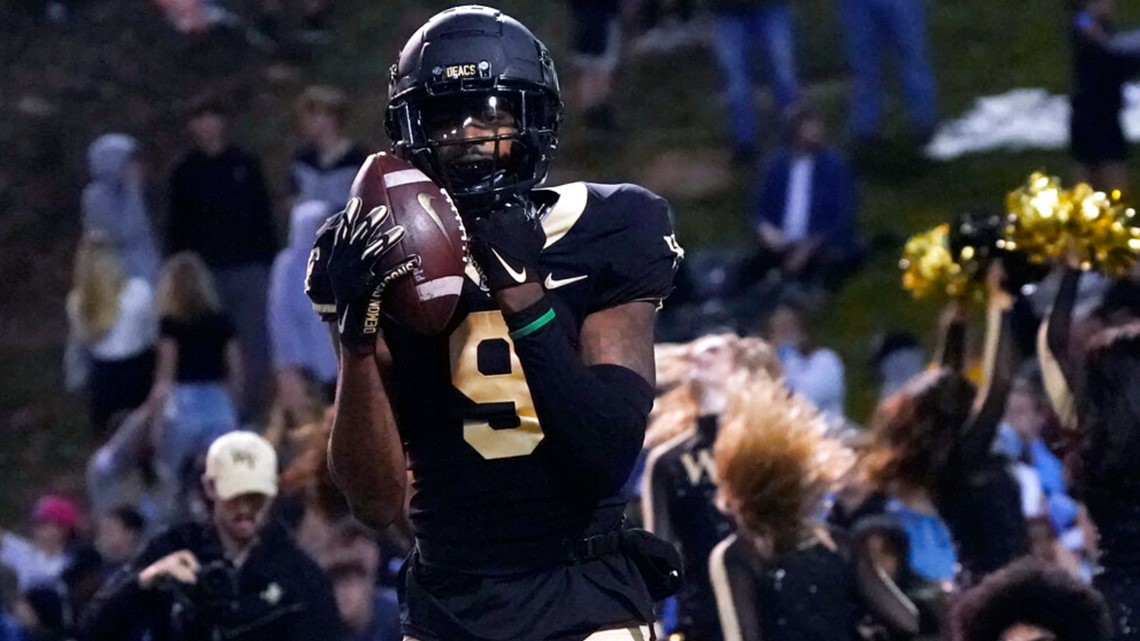 Wake Forest wide receiver Greg Dortch (89) during the NCAA college