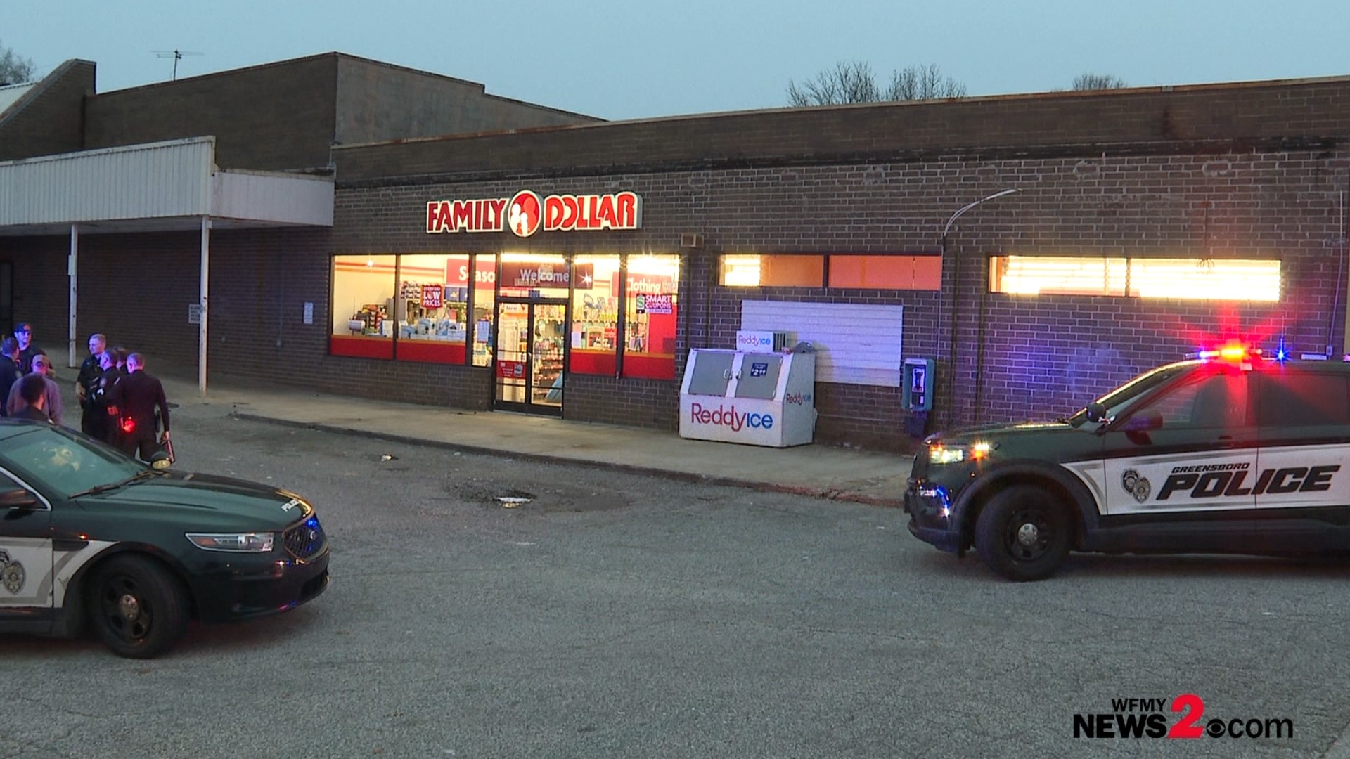 Greensboro police are on the scene of an assault on Randleman Road in the parking lot of Family Dollar Friday.