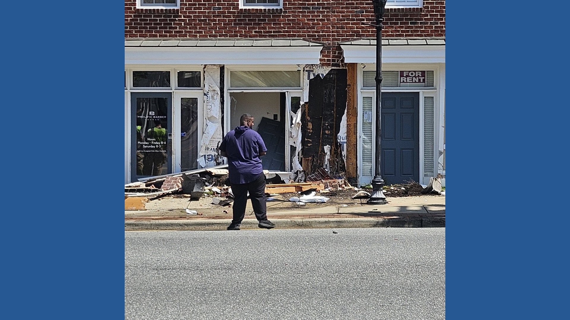 Car crashes into building in downtown Greensboro