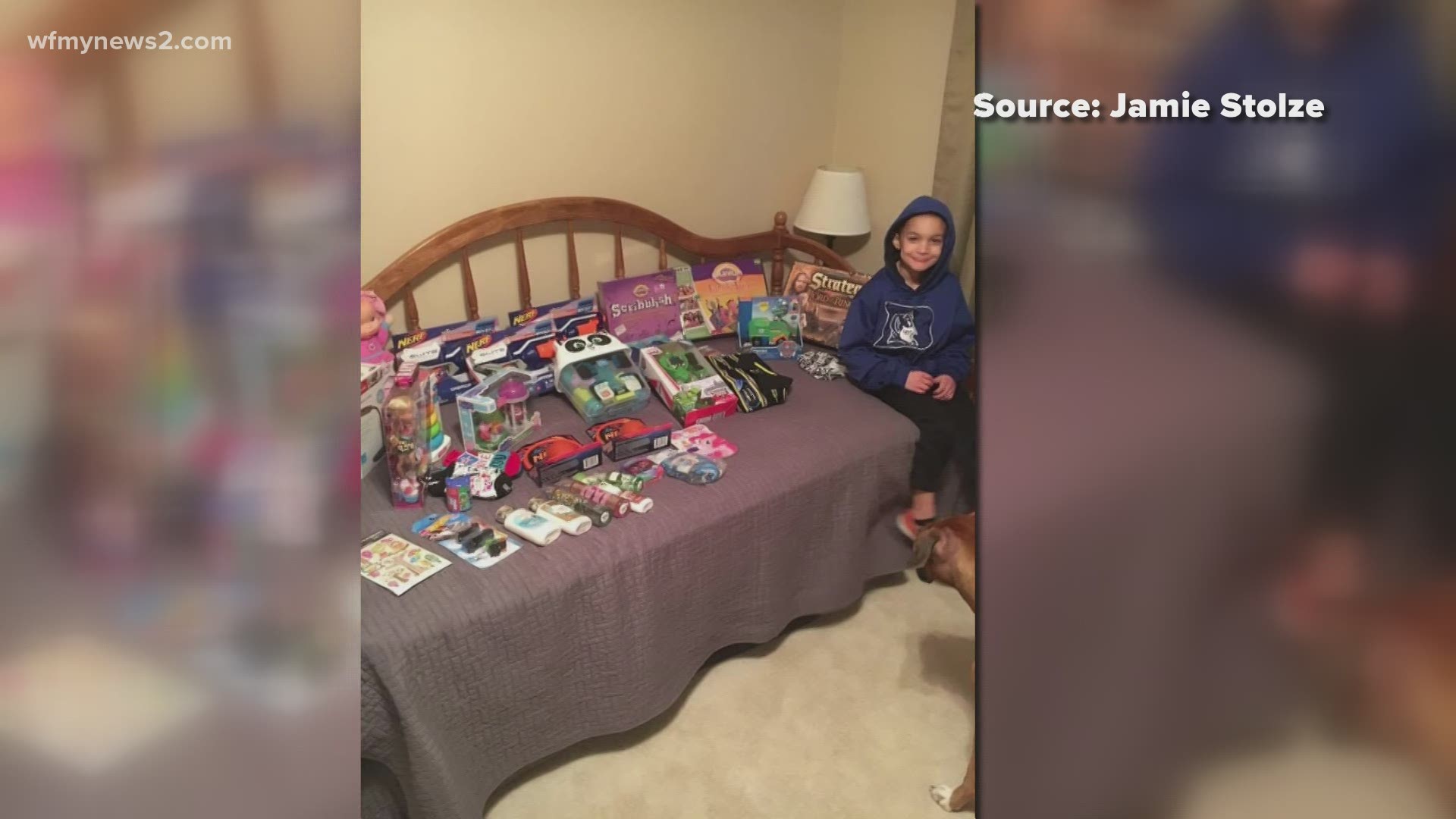 An 8-year-old boy is doing his part to spread holiday cheer but could use your help!