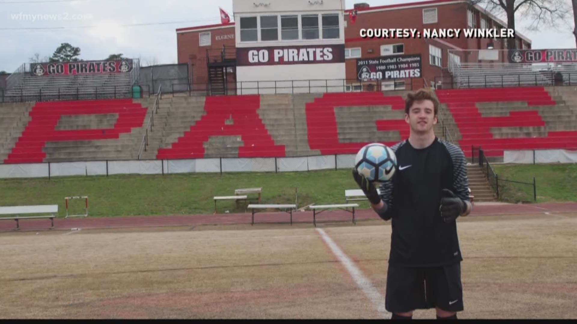 The mother of a soccer player at Page High School in Greensboro says fans heckled her son about his dead father during a game.