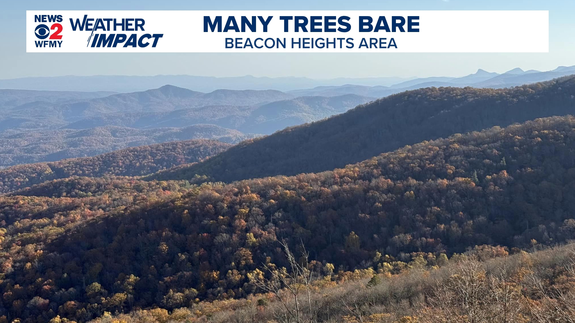 How is the fall color in North Carolina right now?