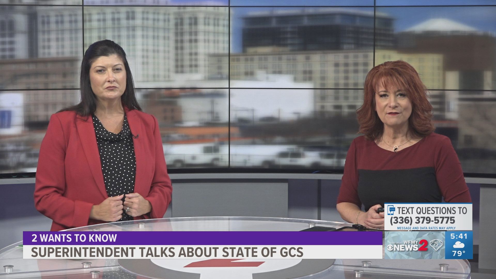 Guilford County Schools Superintendent Dr. Whitney Oakley answers questions about school safety, HVAC issues and their topping out ceremony.