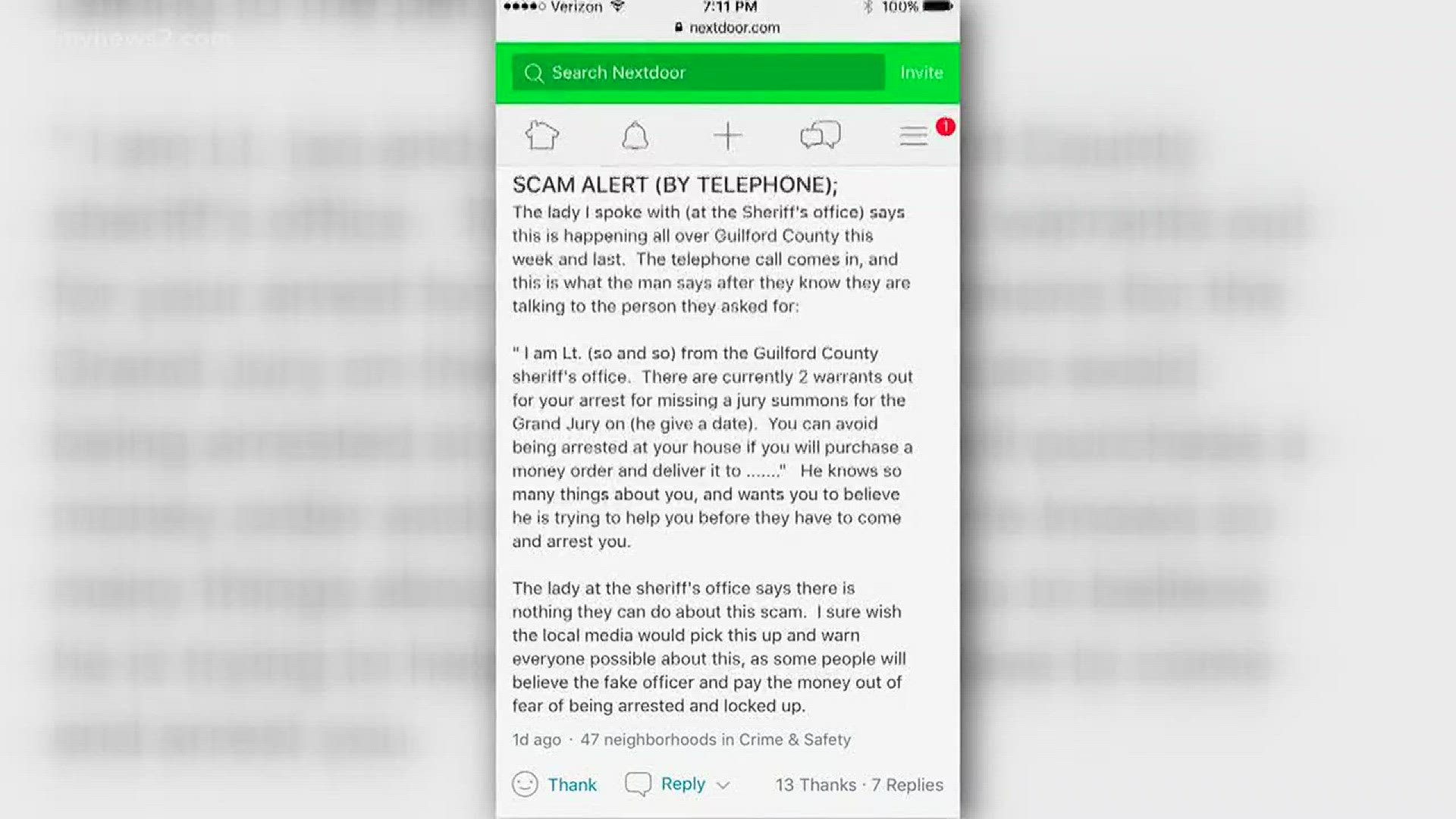 Guilford Phone Scam