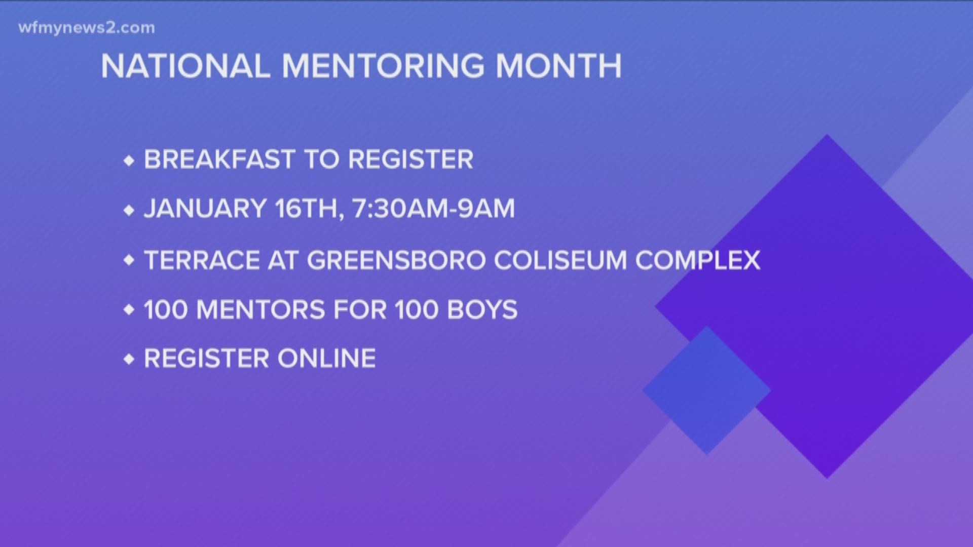 A Greensboro organization needs volunteers to become mentors.