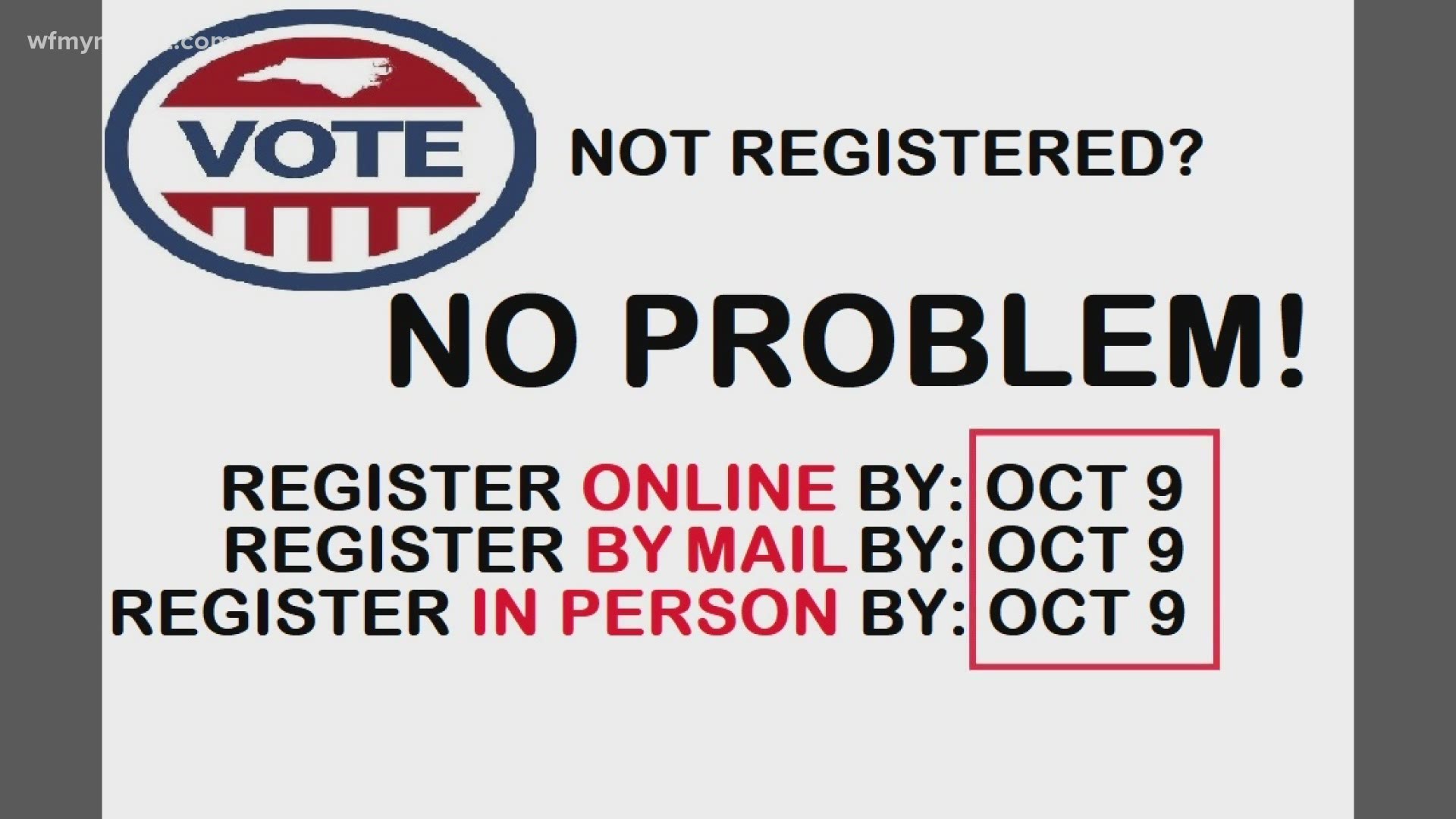 You can't register on election day. You will need to get it done either in-person, online or by mail.