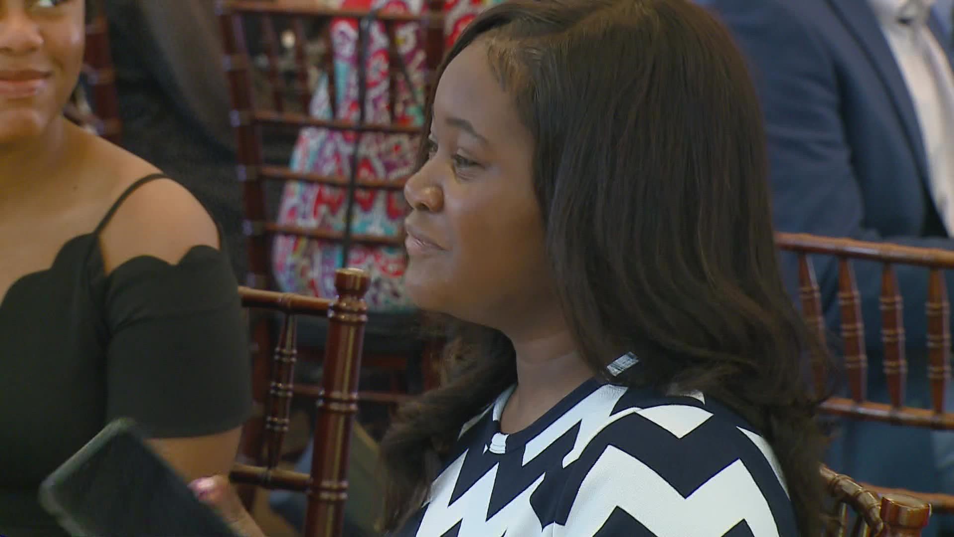 In her last event with the Class of 2022, Guilford County Schools Superintendent Dr. Sharon Contreras celebrated valedictorians and salutatorians.