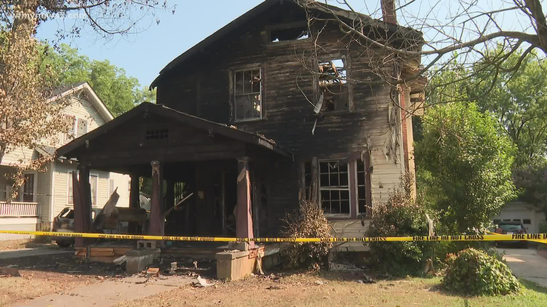 Burlington fire said the cause of the house fire was cigarettes.