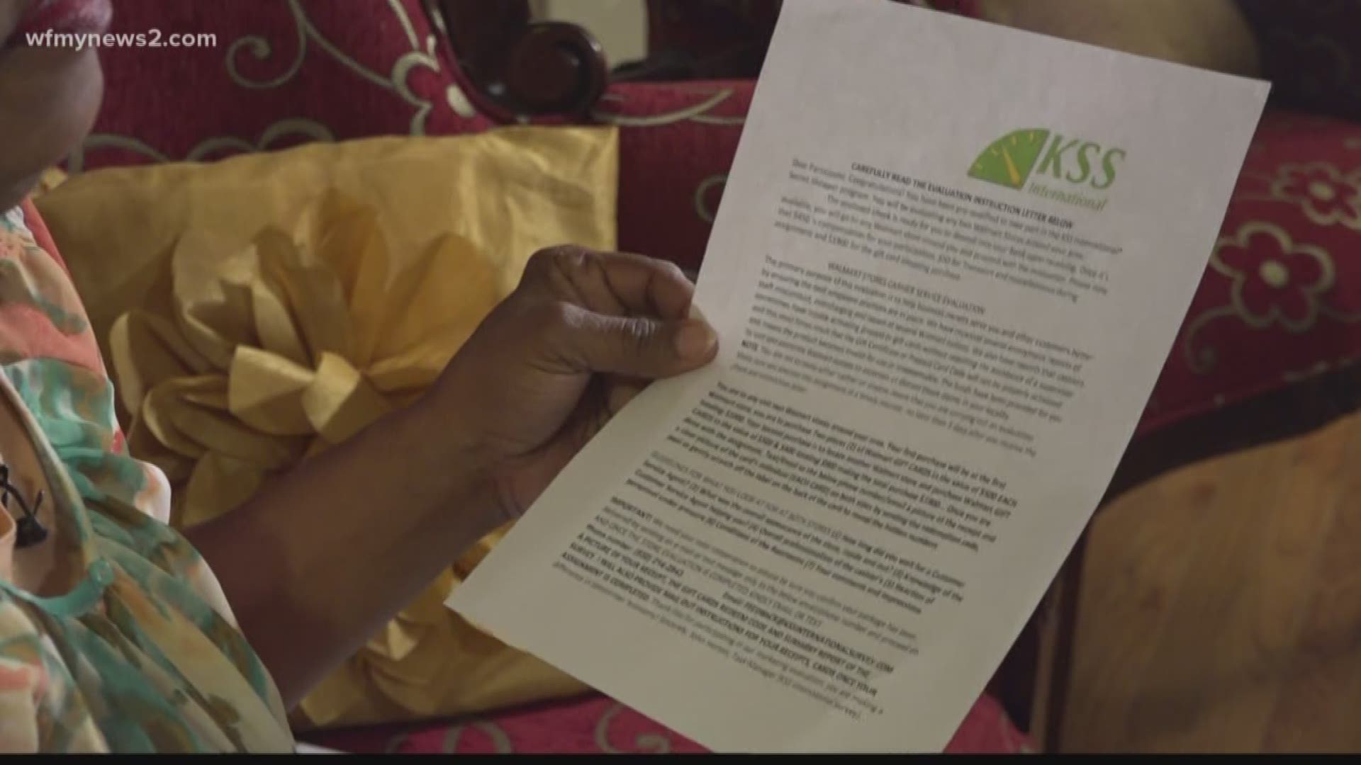 A Triad woman says she’s lucky after she almost fell victim to a new scam going around