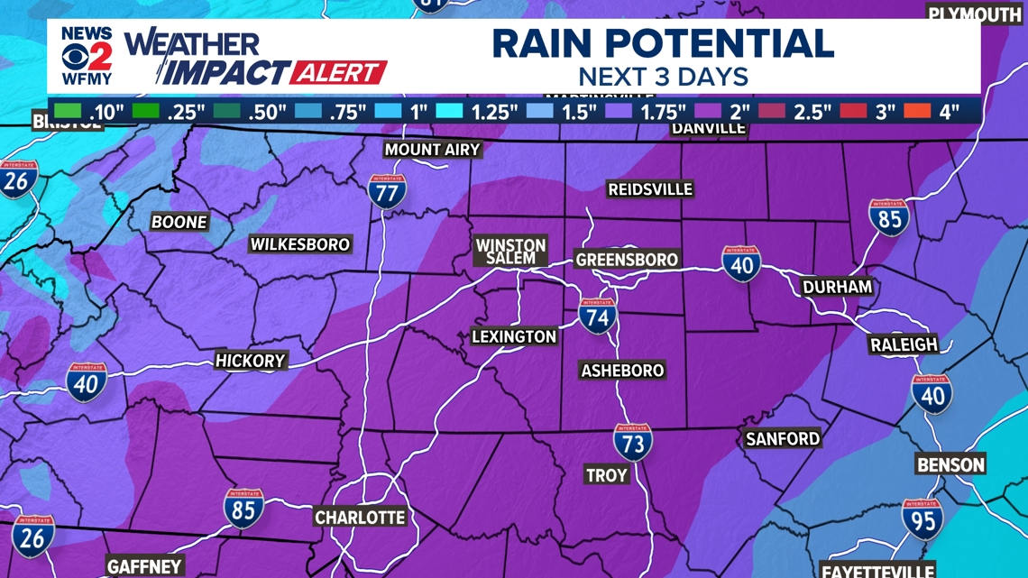 Weather Impact Alert: heavy rain & storms + 30° temperature drop on the ...