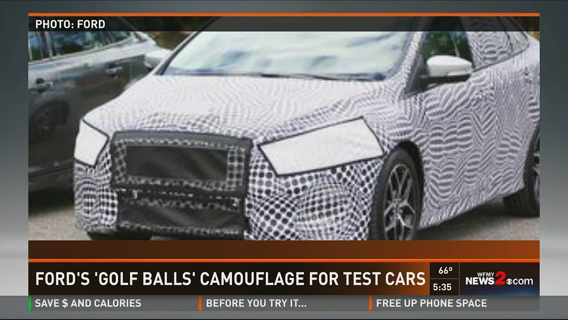 Ford's 'Golf Balls' Camouflauge For Test Cars