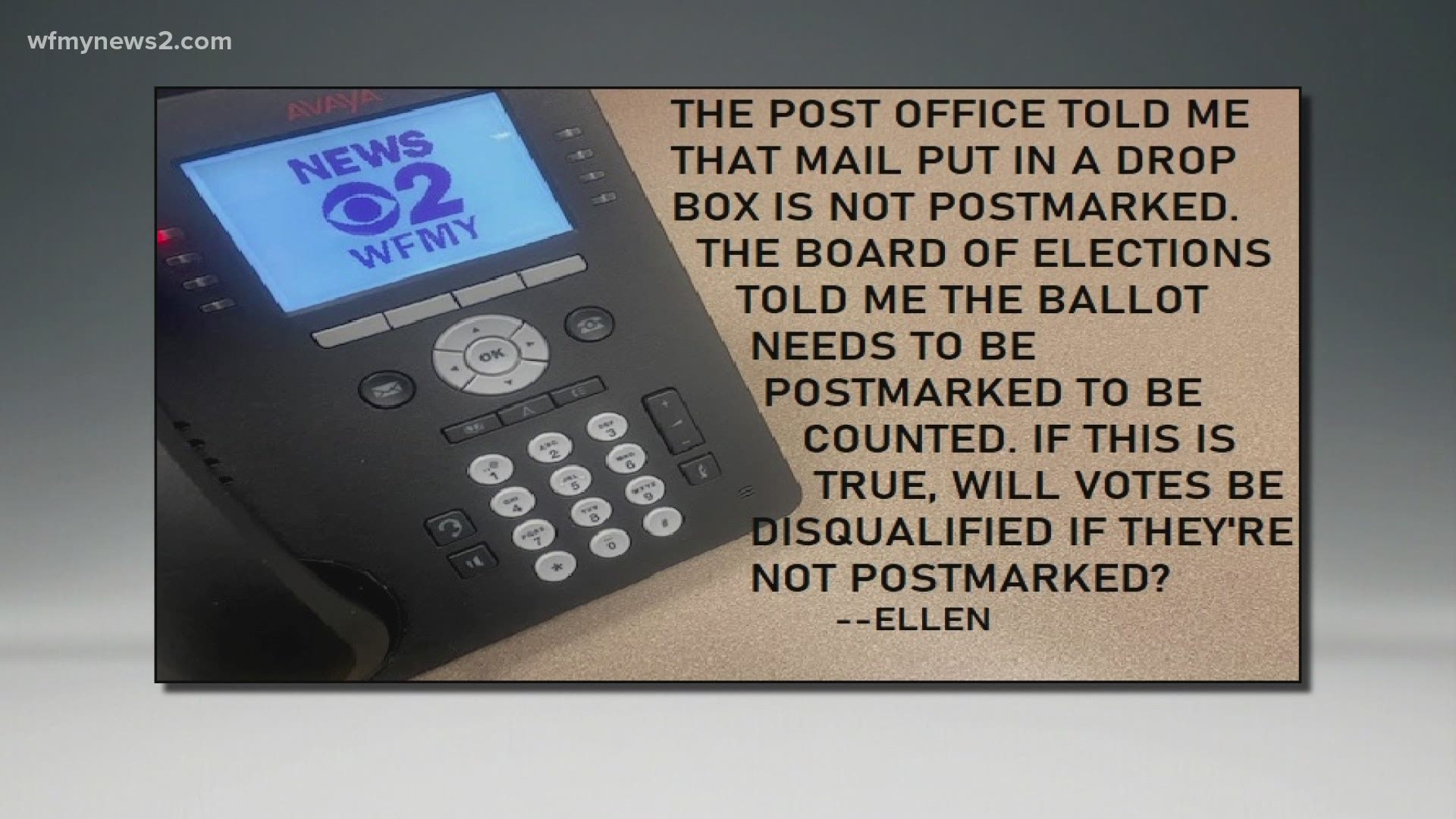 Will Your Ballot Be Postmarked If It S Dropped Into A Usps Box Wfmynews2 Com