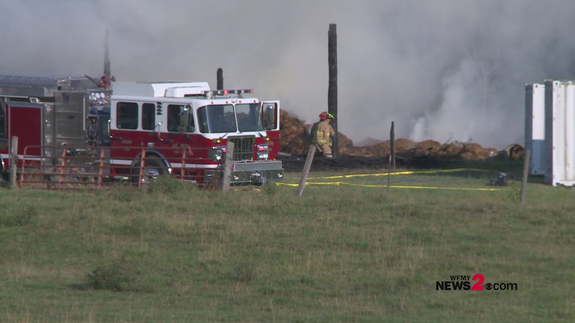Firefighters Battle Dairy Farm Fire In Guilford Co.