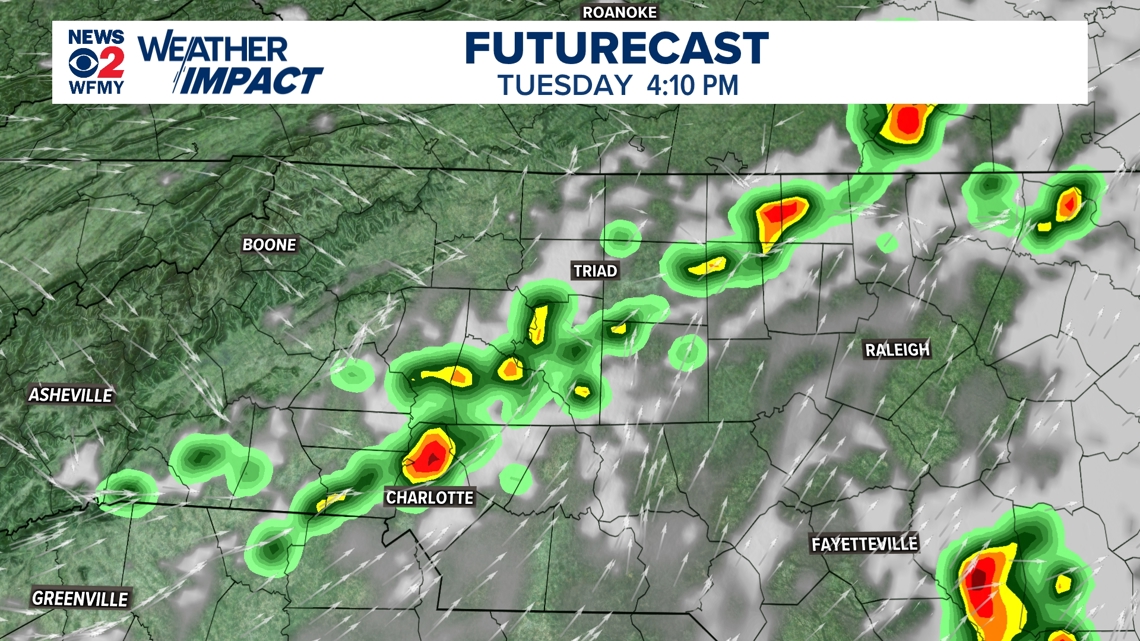 Storms could be strong or severe late Monday night in the Triad ...