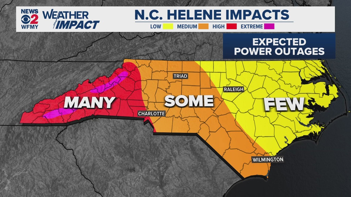 LIVE Tracking Helene, severe weather alerts across North Carolina