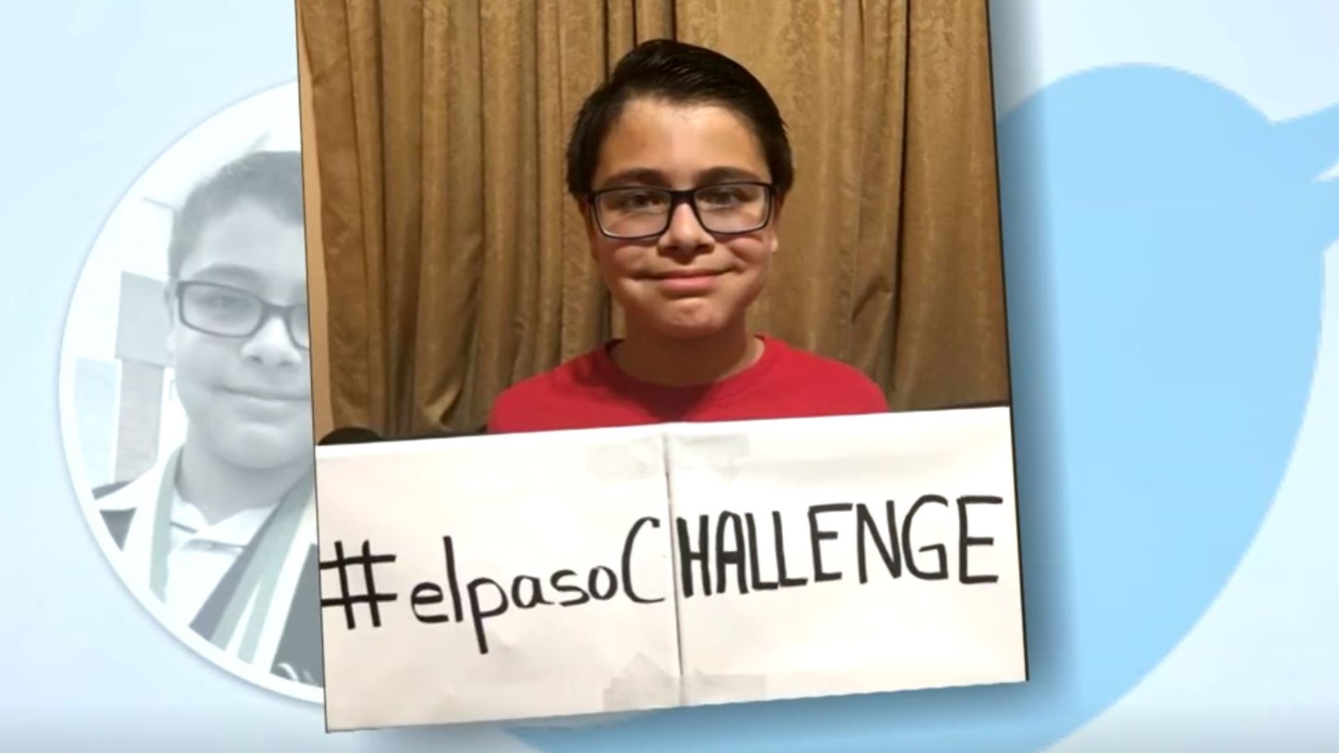 Rose Gandarilla shared a photo of her son, Ruben, on Twitter, along with a photo of his plan for the El Paso Challenge. The purpose: honor the people killed in their city. The plan: challenge each person in El Paso to do 20 good deeds. #elpasoChallenge