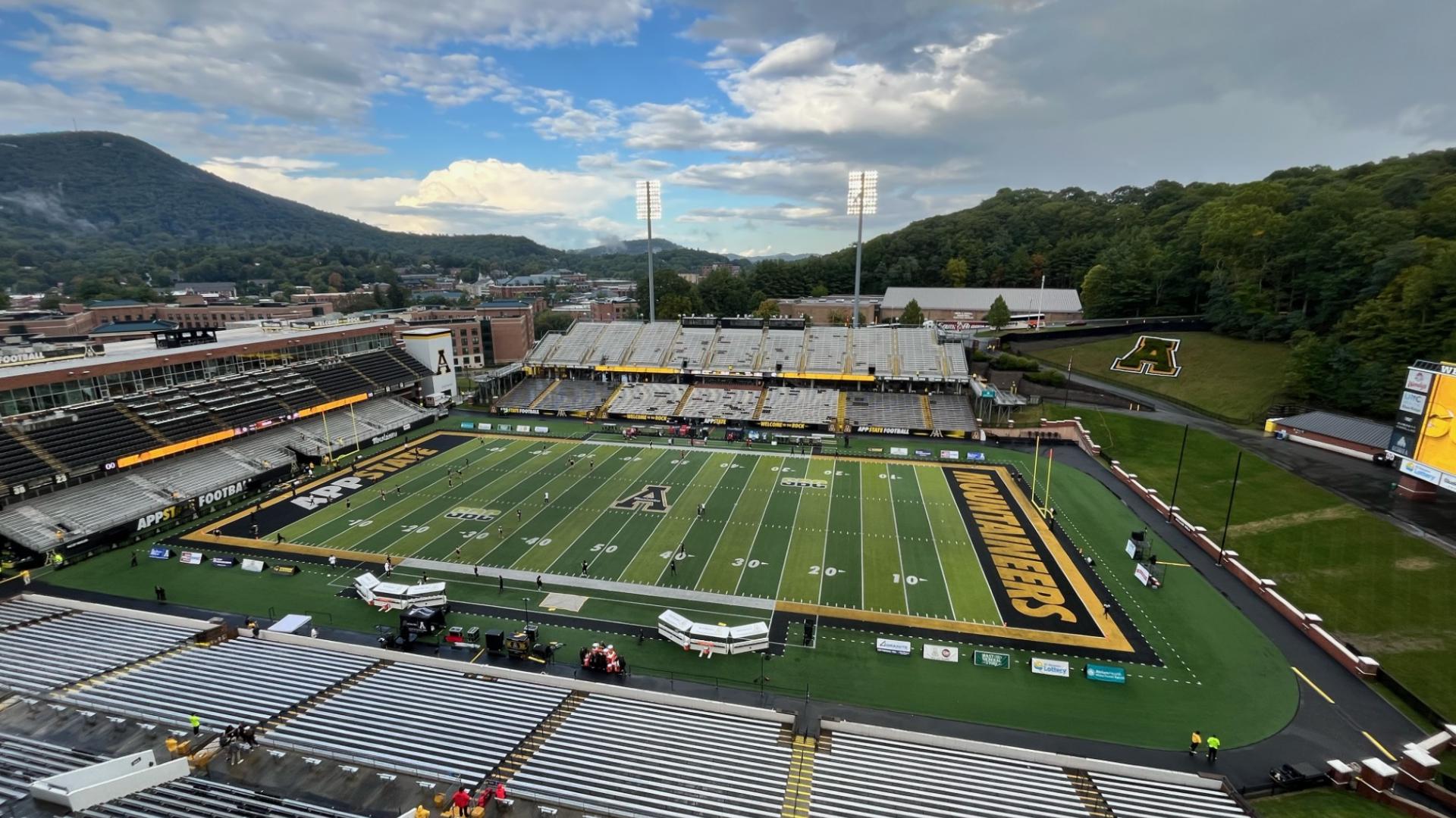 App State is having its first home football game since Helene today.