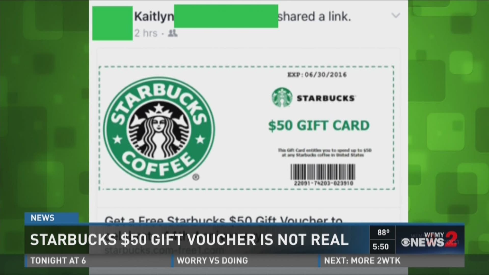 That Starbucks Coupon You Shared On Facebook ...  NOT Real