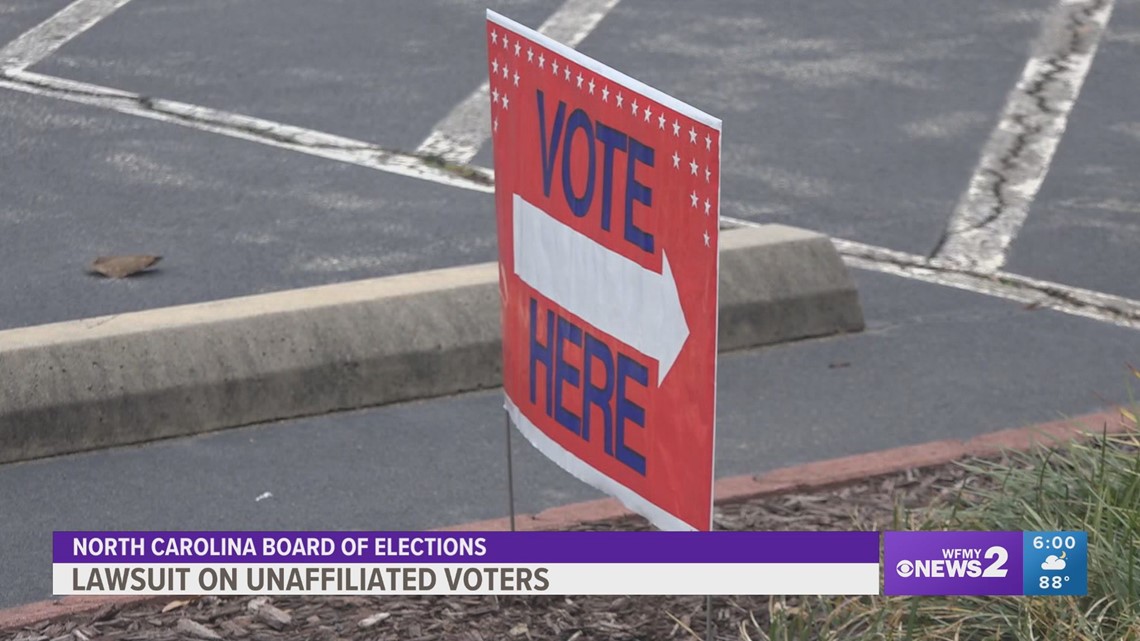 Unaffiliated voters sue North Carolina State Board of Elections