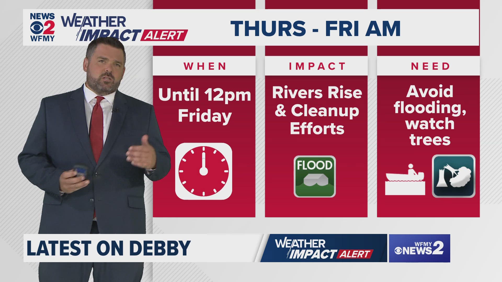 We've got the latest news on Debby's whereabouts and where the storm is heading next.