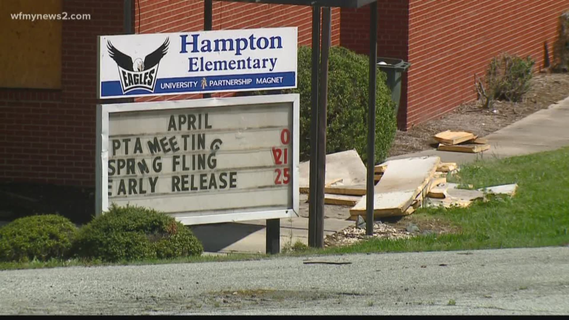 A year after a tornado did extensive damage to three schools in Greensboro, Superintendent Dr. Sharon Contreras says she's recommending Hampton elementary stays closed.