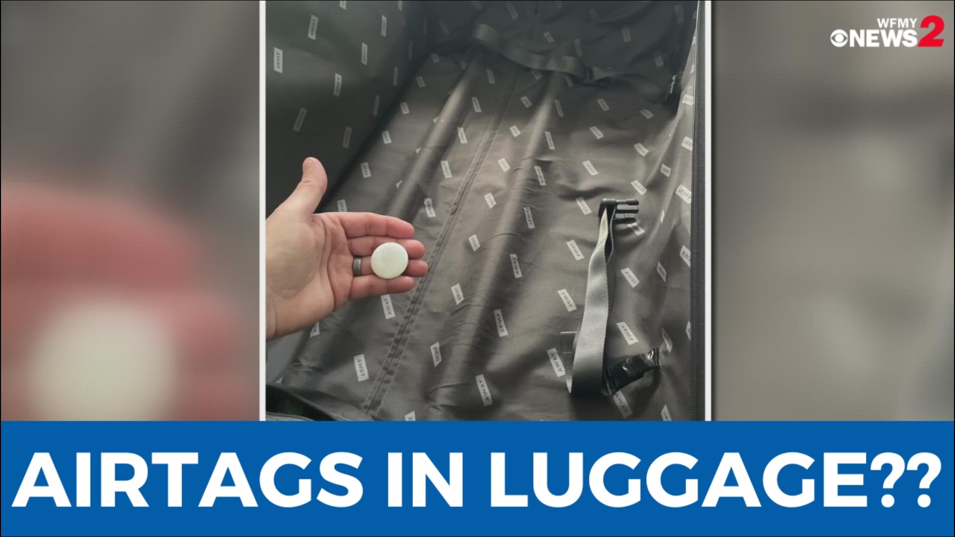 Canceled flights led to lost luggage abandoned at airports this week. Apple AirTags can be used to track your bag at all times.