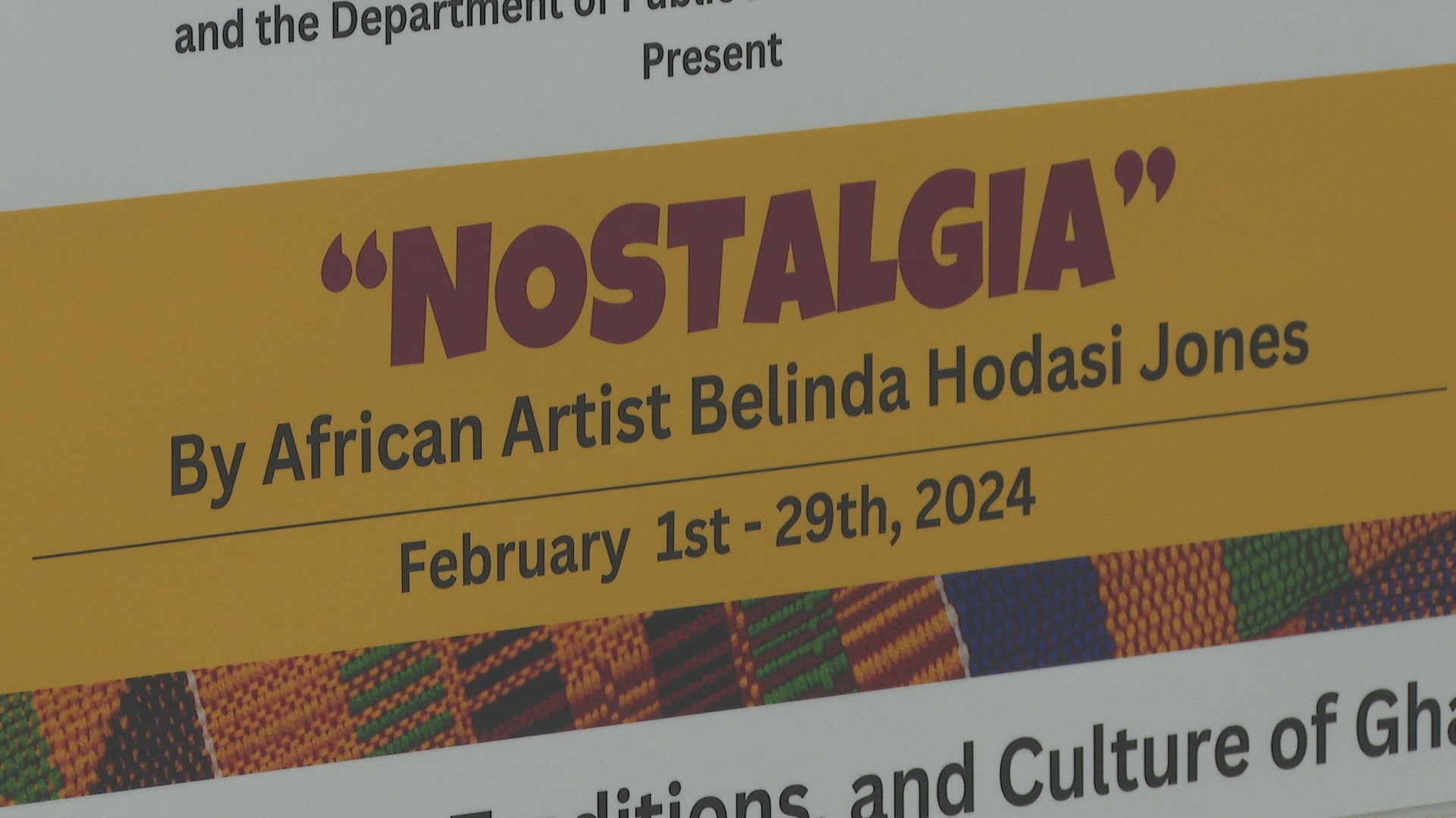 Artist Belinda Hodasi Jones features her work at UNCG campus.