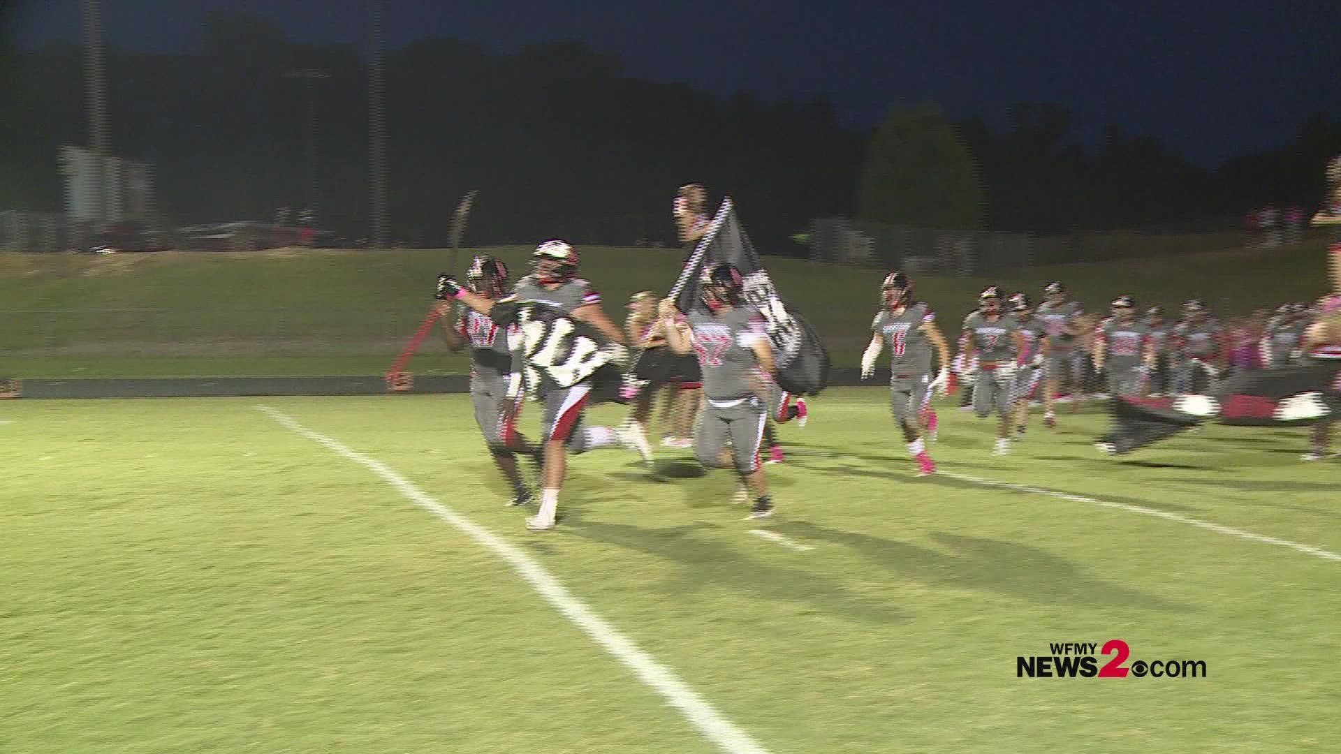 Week 7 highlights between two undefeated teams in Ledford and Central Davidson.