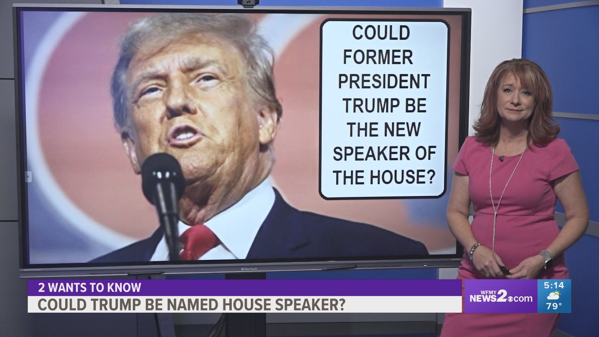 The House Speaker doesn't have to be a sitting member of Congress; however, it is highly unlikely former President Trump will get the job.