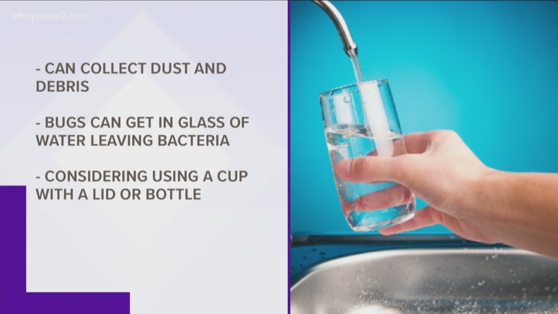 New research says that dust and germs can collect in the cup in just a few hours.