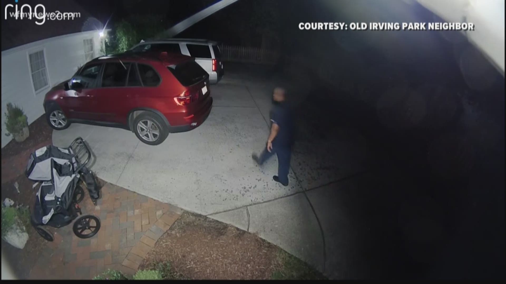 Surveillance Camera Catches Man Trying To Break Into Cars