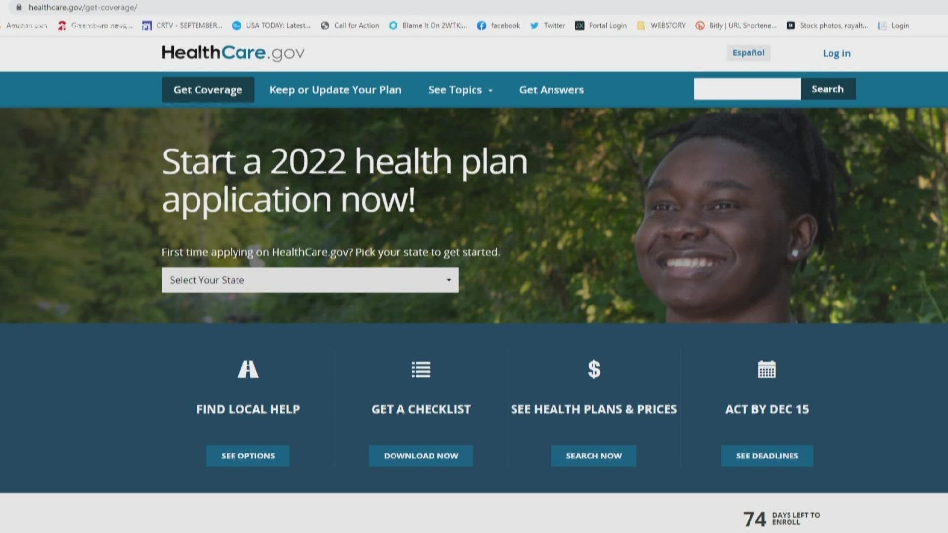 Wednesday is the last day for the Affordable Care Act health care enrollment.