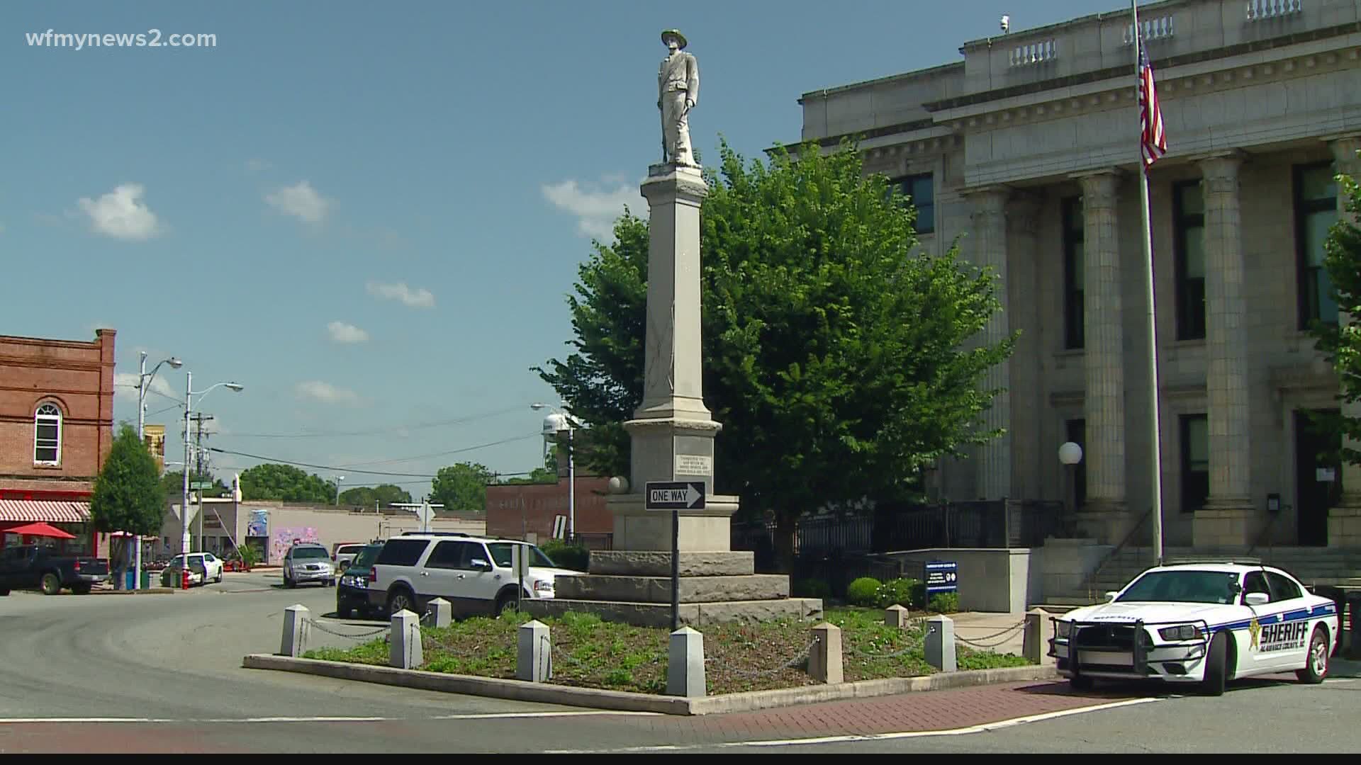 The Alamance County manager is hoping county commissioners will decide to take the statue down.