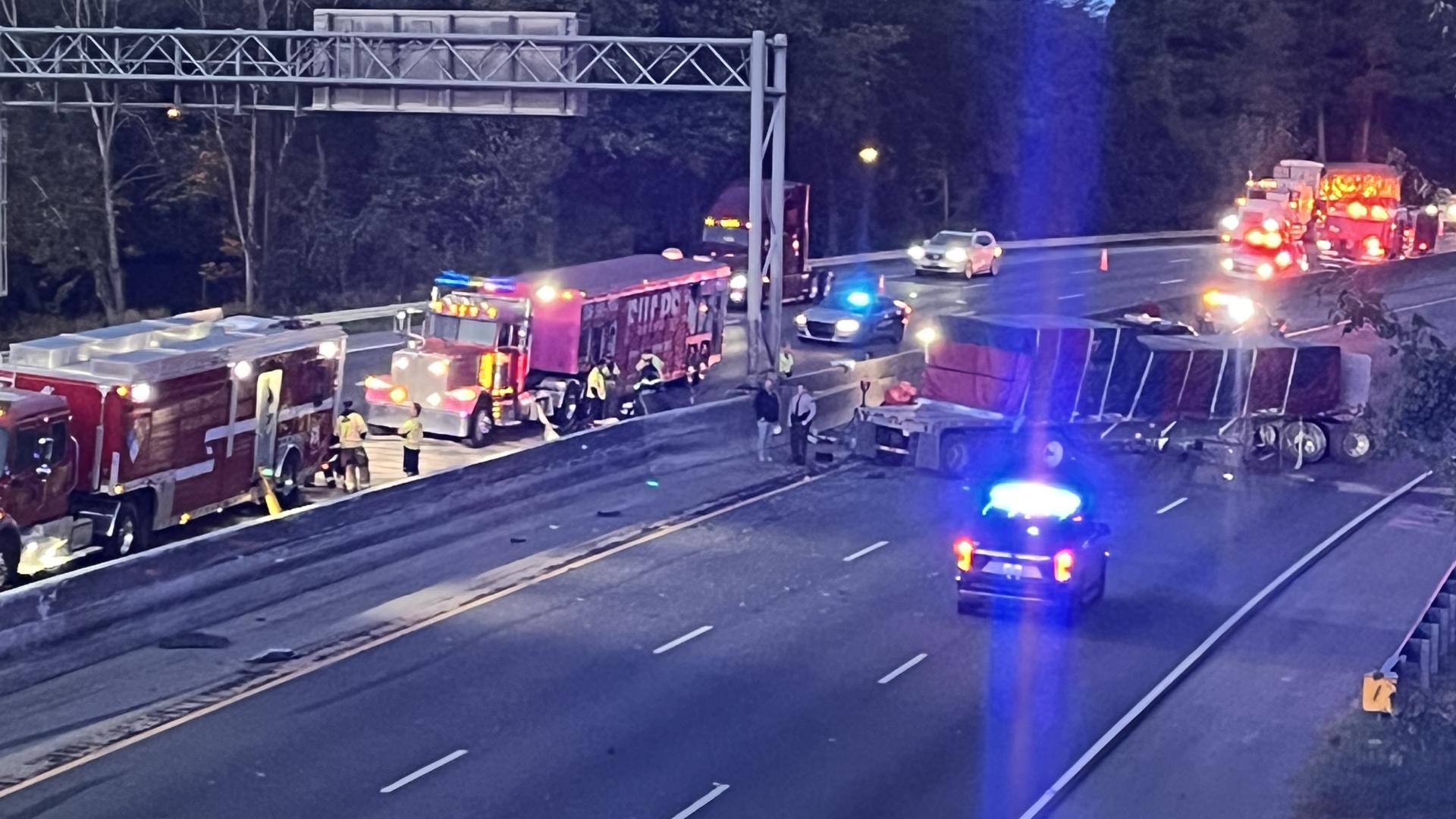 Police said I-40 is closed after a crash.