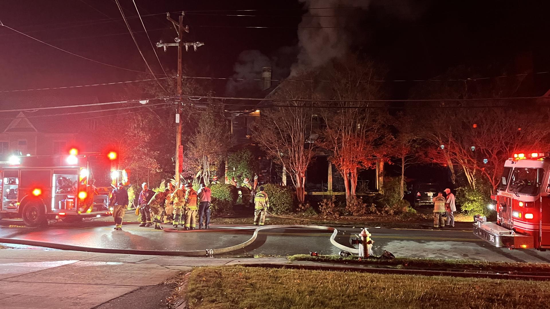 The Greensboro Fire Department responded to a home on Walker Ave. in Greensboro