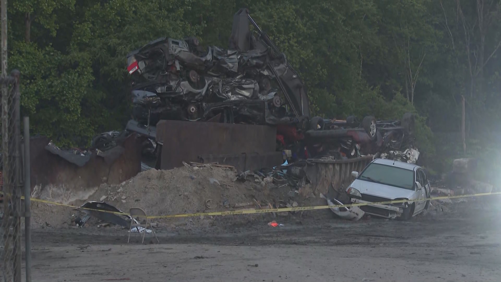 Crime scene investigators are at Leonard Salvage Yard in Lexington. 