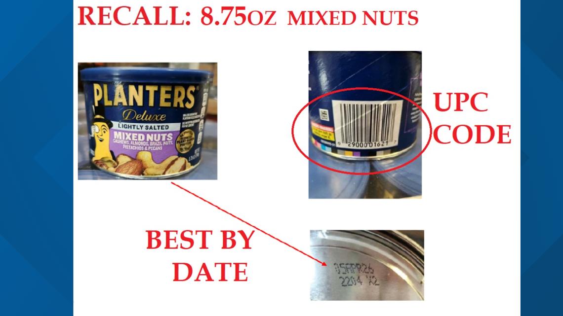 Planters Nut Recall Products were sold at Publix & Dollar Tree