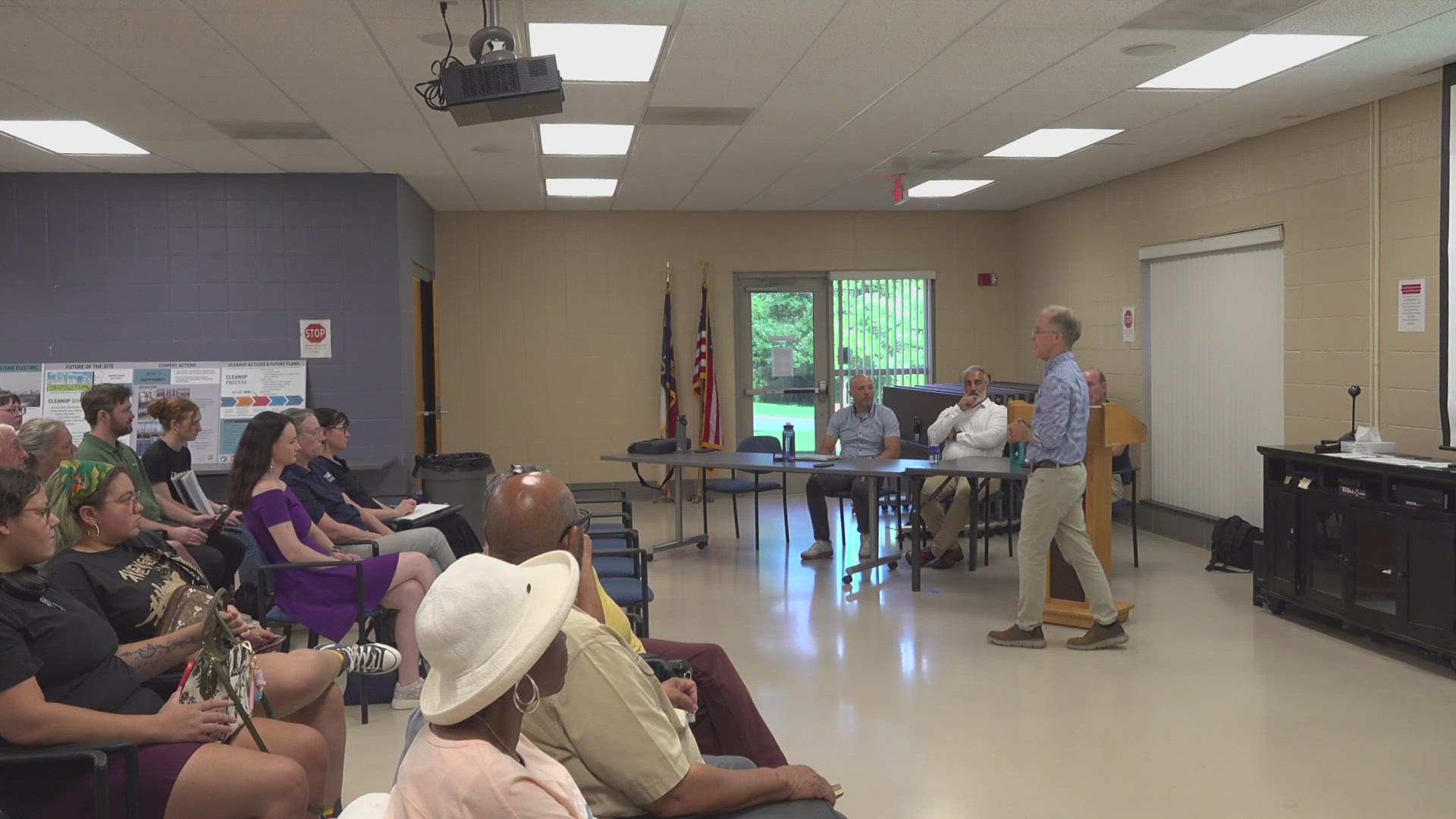 The Army held a public meeting on Wednesday to share updates on cleanup at the site.