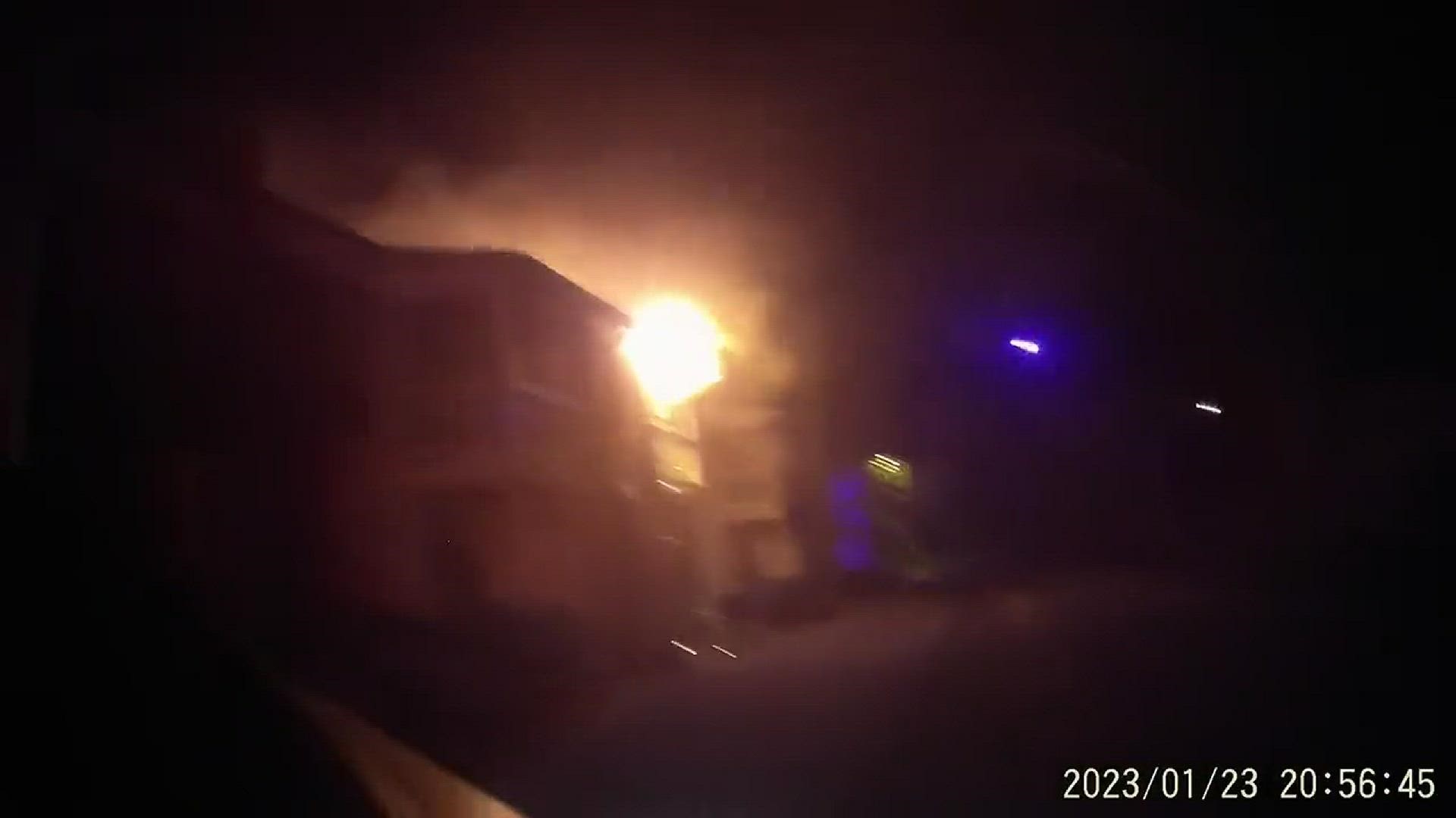Winston-Salem Fire Department responded to the fire on Monday night.