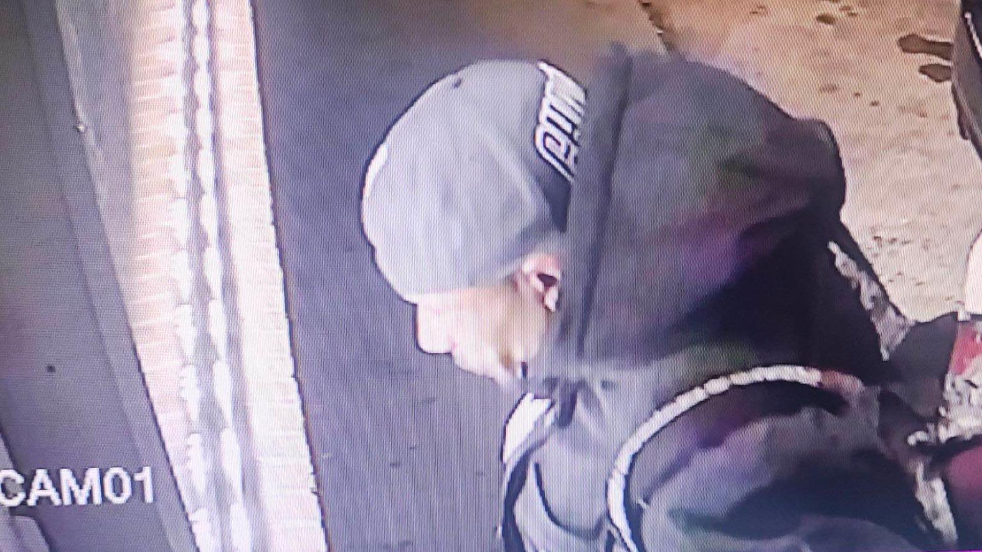 Surveillance video shows an armed suspect robbing the La Princesa ice cream store in Winston-Salem on Tuesday.