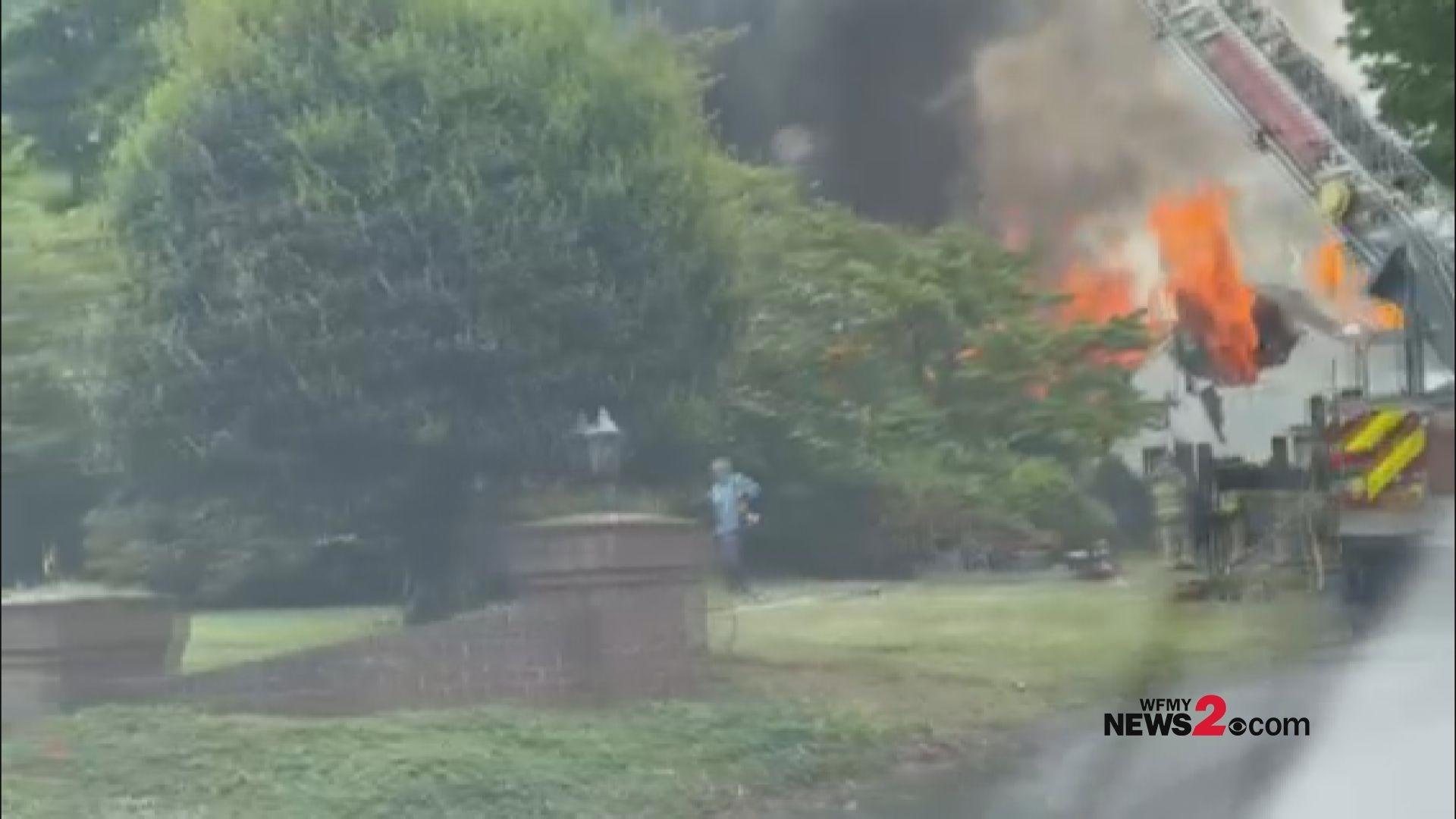 The Greensboro Fire Department said they are conducting a live fire training on the 1800 block of New Garden Road.